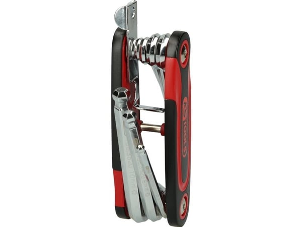 KS Tools 158.3520, Pipenøkkelsett, Svart, Rød, Kromvanadiumstål, DIN ISO 2936, 440 g