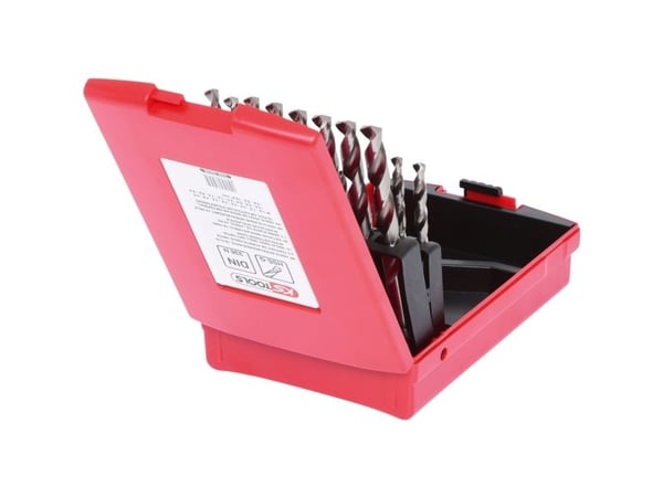 KS Tools 330.2620, Pora, Poranteräsetti, Oikeanpuoleinen kierto, Metalli, Muovi, Puu, 118°, Pikateräs (HSS-G)