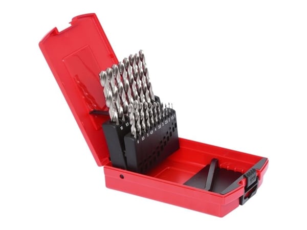 KS Tools 330.2620, Pora, Poranteräsetti, Oikeanpuoleinen kierto, Metalli, Muovi, Puu, 118°, Pikateräs (HSS-G)