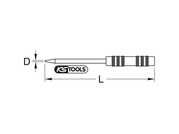 KS TOOLS hardmetallskris, 170 mm (300.2135)