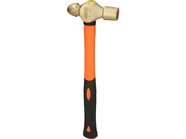 KS Tools BRONZEplus, Maskinisthammer, Aluminiumsbronse, Fiberglass, Svart, Bronse, Oransje, 285 mm, 340 g