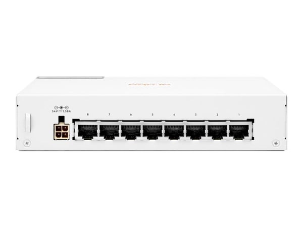 HPE Networking Instant On 1430 8G Class4 PoE 64W Switch - Switch - ikke-styrt - 8 x 10/100/1000 (PoE Class 4) - stasjonær, rackmonterbar, veggmonte...