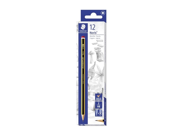 Staedtler Noris, HB, musta, Keltainen, PEFC, 1 kpl, Saksa
