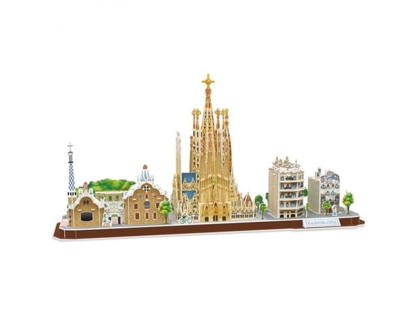 Cubicfun puslespill 3D City Line Barcelona