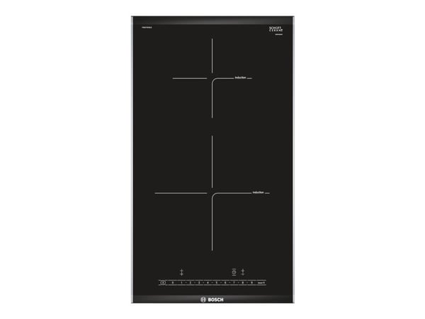 Bosch Serie | 6 PIB375FB1E - Induksjonskomfyrtopp - 2 plater - Nisje - bredde: 27 cm - dybde: 49 cm - med avfaset front- og baksideinnredning, - me...