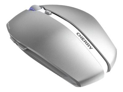 CHERRY GENTIX BT - Mus - optisk - 7 knapper - trådløs - Bluetooth 4.0 - frostet sølv (frosted silver)
