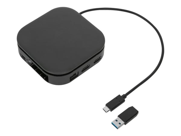 Targus USB-C Universal Dual HD Docking Station with 80W PD Pass-Thru - Dokkingstasjon - USB-C 3.2 Gen 2 - 2 x HDMI - 1GbE - TAA-samsvar