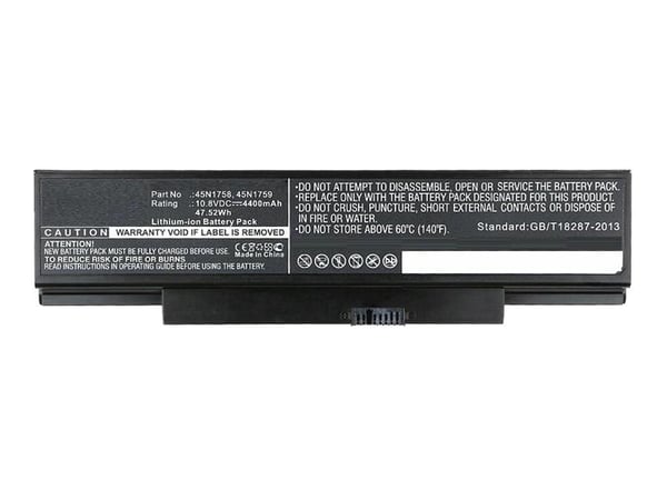 CoreParts - Batteri til bærbar PC - litiumion - 4400 mAh - 47.5 Wh - svart - for Lenovo ThinkPad E560 20EV, 20EW; E565 20EY; ThinkPad Edge E550 20D...