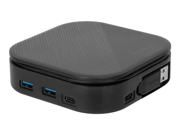 Targus USB-C Universal Dual HD Docking Station with 80W PD Pass-Thru - Dokkingstasjon - USB-C 3.2 Gen 2 - 2 x HDMI - 1GbE - TAA-samsvar