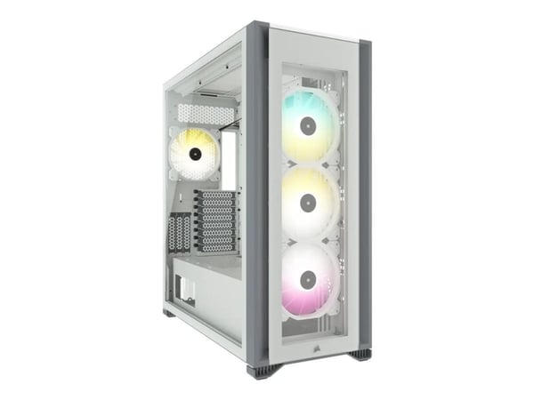CORSAIR iCUE 7000X RGB - FT - utvidet ATX (E-ATX) - sidepanel med vindu (herdet glass) - ingen strømforsyning (ATX) - hvit - USB/lyd