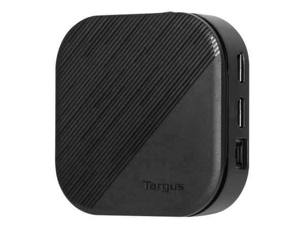 Targus USB-C Universal Dual HD Docking Station with 80W PD Pass-Thru - Dokkingstasjon - USB-C 3.2 Gen 2 - 2 x HDMI - 1GbE - TAA-samsvar
