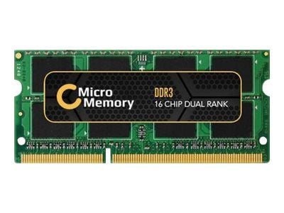 CoreParts - DDR3 - modul - 8 GB - SO DIMM 204-pin - 1600 MHz / PC3-12800 - 1.5 V - ikke-bufret - ikke-ECC