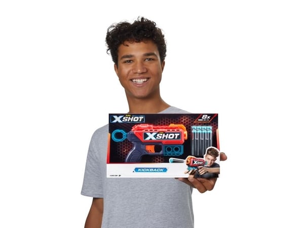 X-Shot Excel Kickback Foam Dart Blaster (8 Darts)