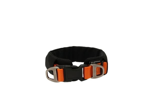 Dogman Emmi Fodrat Hundhalsband Ställbart Orange M