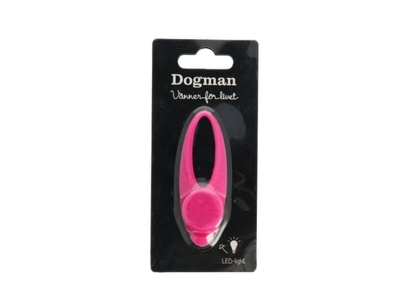 Dogman Blinklampa Basic Led Rosa 8cm