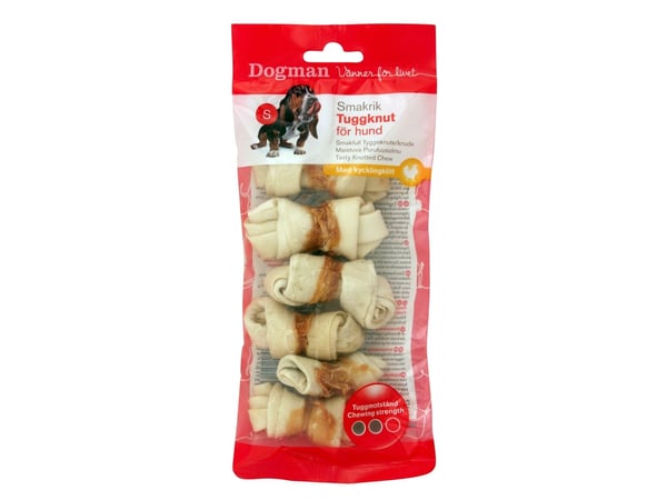 DOGMAN Tyggeknute med kylling 6-p 6cm 6cm
