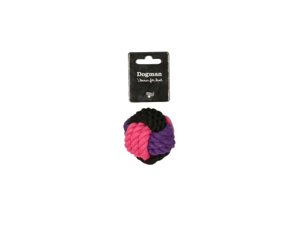 DOGMAN Hundeleketøy med tauball 6,5 cm 6,5 cm
