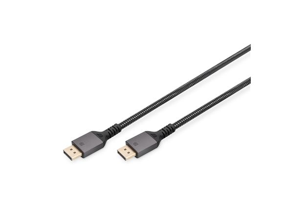 DIGITUS - DisplayPort-kabel - DisplayPort (hann) til DisplayPort (hann) - DisplayPort 1.4 - 3 m - 4K 120 Hz støtte - svart
