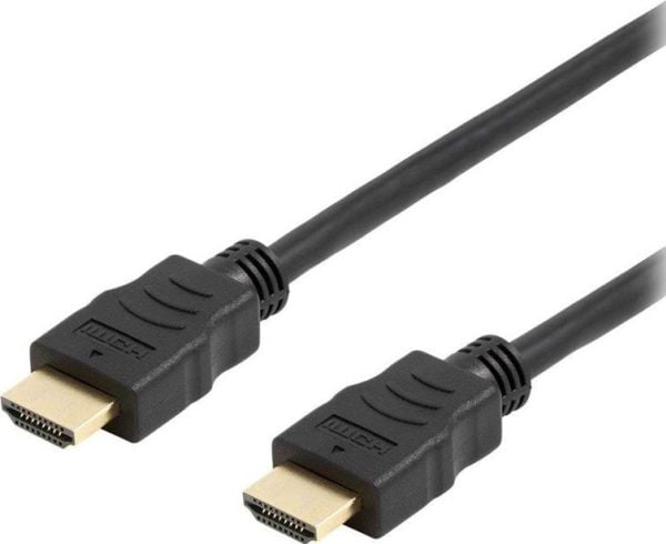 DELTACO Office HDMI-1010D-DO - High Speed - HDMI-kabel med Ethernet - HDMI han til HDMI han - 1 m - lajittelu - 4K-tuki