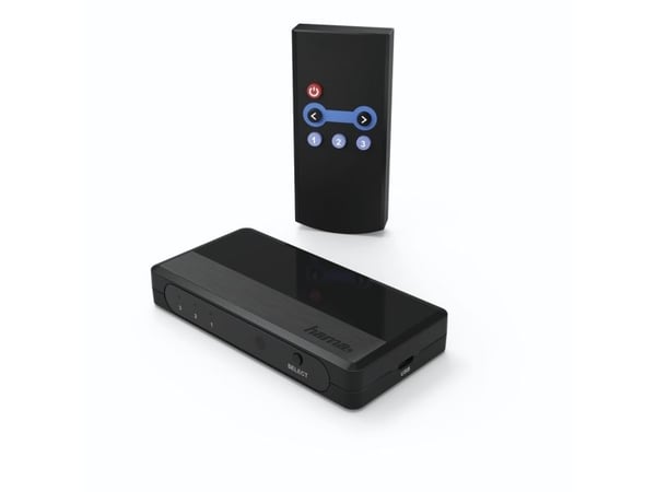 Hama 00121760, HDMI, Sort, 480i, 480p, 576i, 576p, 720p, 1080i, 1080p, DTS-HD, Dolby Digital, Dolby TrueHD, AC3, DTS, LPCM, 95 mm