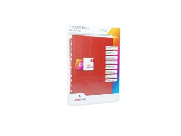 GameGenic Sideload 18-Pocket Pages Red (10)