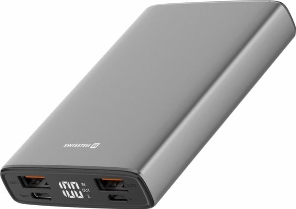 Swissten 22013915, 10000 mAh, Grå