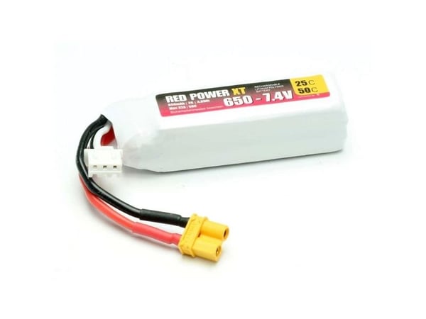 Red Power modellbygge-batteripack (LiPo) 7,4 V 650 mAh cellantal: 2 25 C softcase XT30 Red Power modellbygge-batteripack (LiPo) 7,4 V 650 mAh cellantal: 2 25 C softcase XT30