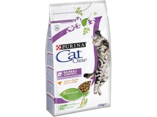 Purina CAT CHOW HAIRBALL CONTROLL kissan kuivaruoka 1,5 kg Aikuinen Kana