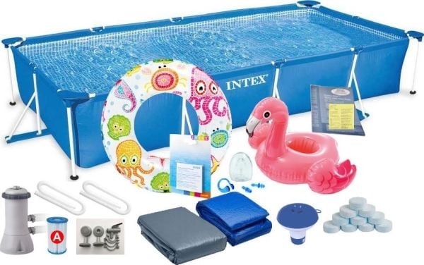 Intex 28273NP, Indrammet-allas, Blå, 35,8 kg