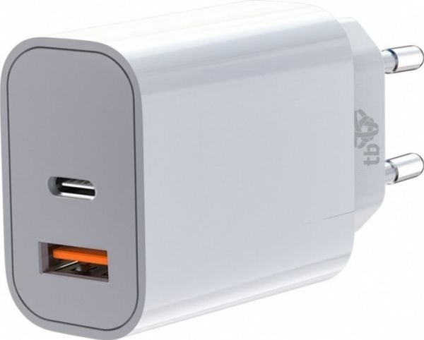!TB Yleislaturi 2x3A USB C + USB A valkoinen