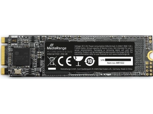 MediaRange MR1022, 256 GB, M.2, 545 MB/s, 6 Gbps