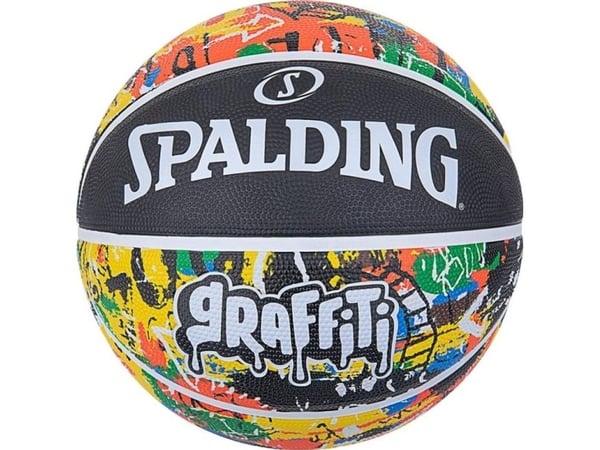 Spalding graffiti-boll 84372Z flerfärgad 7