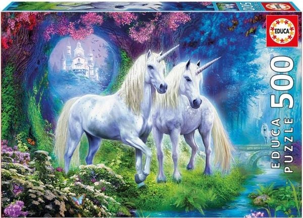 Educa 500 Unicorns in the Forest