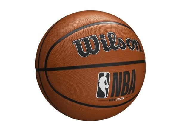 Wilson NBA DRV Plus, Sort, Brun, Hvit, Inne & Ute, Mønster, Unisex, 1 stykker