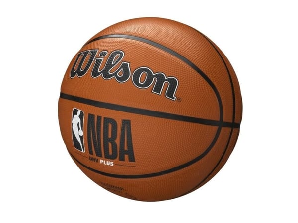 Wilson NBA DRV Plus, Sort, Brun, Hvit, Inne & Ute, Mønster, Unisex, 1 stykker