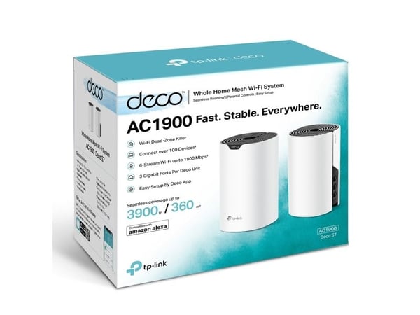 TP Link AC1900. Husfarge: Hvit, Antennetype: Intern, Produkttype: Mesh-ruter. WLAN-bånd: tobånd (2,4 GHz/5 GHz), topp WLAN-standard: Wi-Fi 5 (802.1...