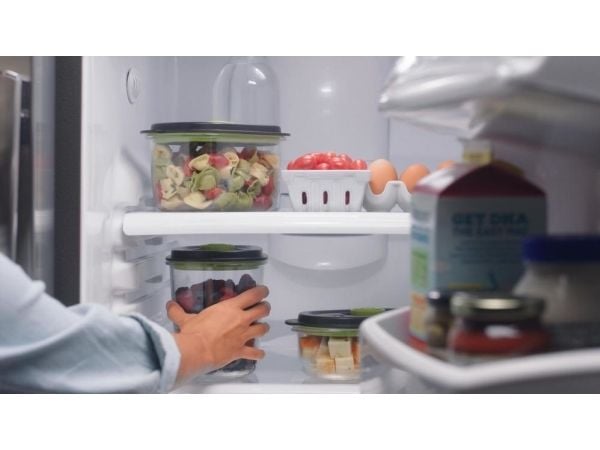 FoodSaver FFC022X, Boks, Oval, 1,2 l, Svart, Gjennomsiktig, 1 stykker