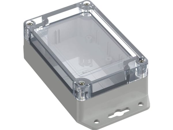 TRU COMPONENTS flensskap 105 x 70 x 40 polykarbonat lys grå 1 stk