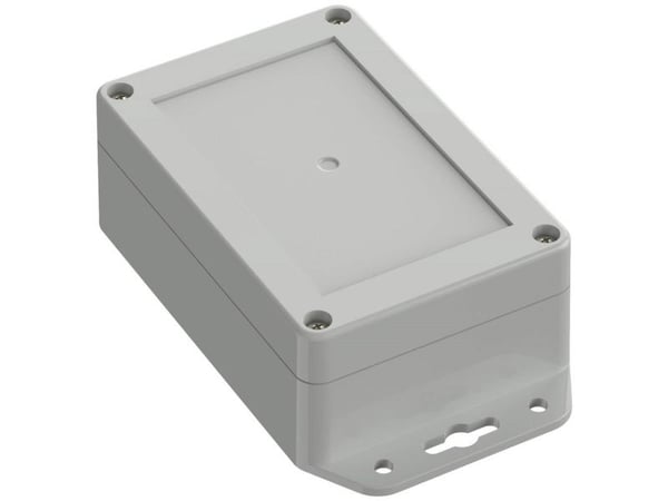 TRU COMPONENTS flansekabinett 120 x 80 x 45,20 mm ABS lysgrå 1 stk