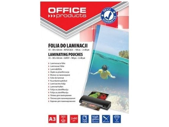 Q-Connect lamineringfilm A3 blank transparent 100 st