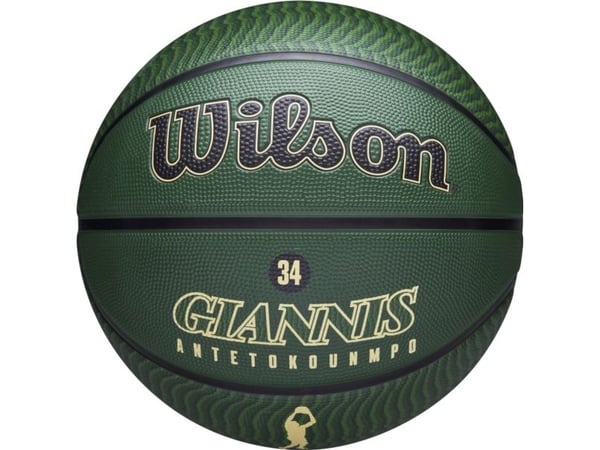 Wilson NBA Player Icon Giannis Antetokounmpo utendørsball WZ4006201XB grønn 7