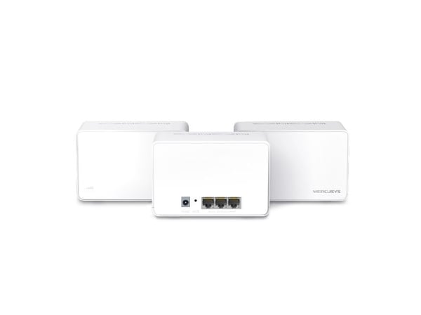 Mercusys Halo H80X (3-pack), Vit, Intern, Mesh-system, 650 m², Dual-band (2,4 GHz / 5 GHz), Wi-Fi 6 (802.11ax)