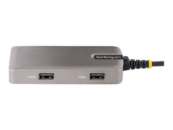 StarTech.com USB-C moniporttisovitin, 4K 60Hz HDMI w/HDR, 2-porttinen 5Gbps USB 3.0 -keskitin, 100W Power Delivery Pass-Through, GbE, USB Type C Mi...