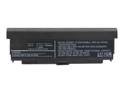 CoreParts - Akun akku - Litiumion - 6600 mAh - 73.3 Wh - lajittelu - Lenovo ThinkPad L440; L540; T440p; T540p; W540; W541 - Lenovo ThinkPad L440; L...
