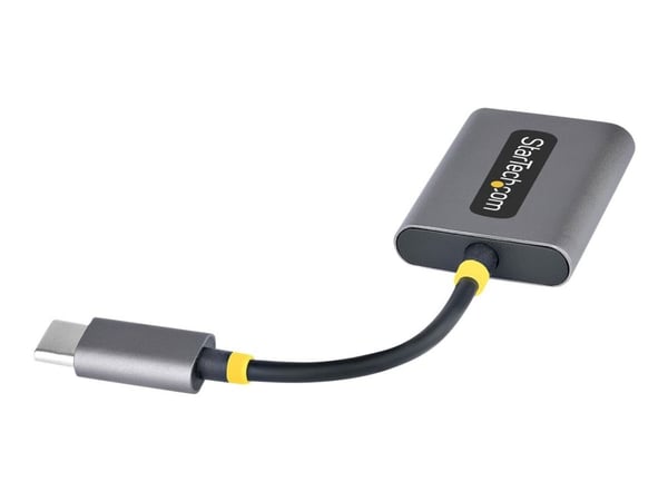 Startech USB-C Headphone Splitter, USB Type C Dual Headset Adapter w/Microphone Input, USB C to 3.5mm Adapter/Earphone Dongle, USB C to Audio Jack/...