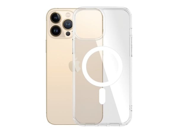 PanzerGlass ® HardCase Transparent w. White MagSafe iPhone 13 Pro Max, Suojus, Apple, Apple - iPhone 13 Pro Max, Läpinäkyvä