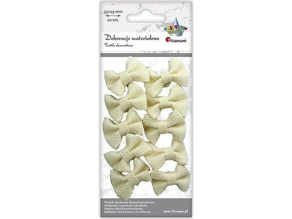 Titanum jute sløyfer selvklebende beige 33x25mm 10 stk