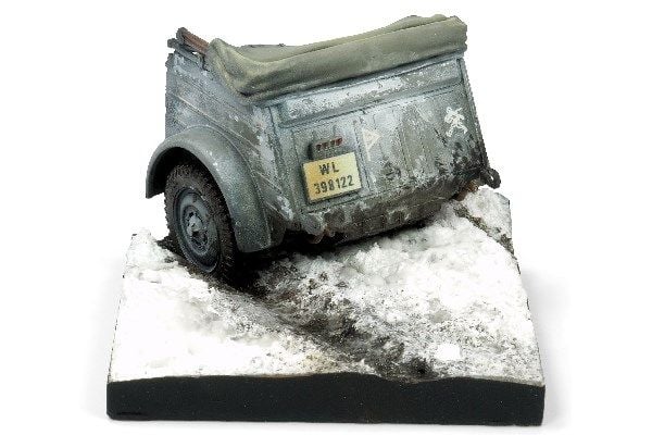 Scenics diorama-baser Kubelwagen Rear 5,5x5,5x4 cm