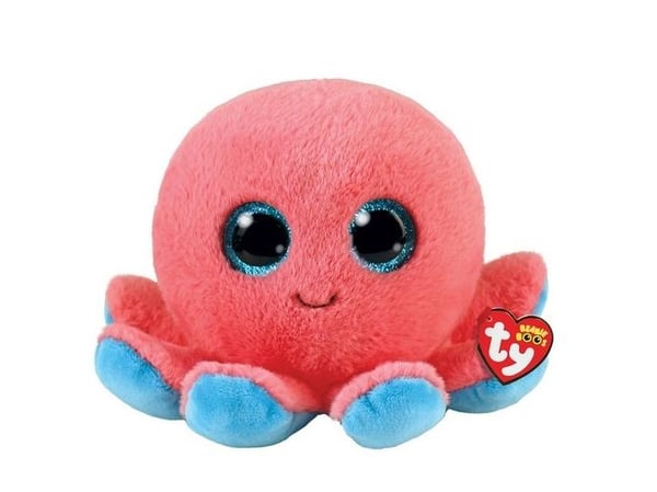 TY blekksprut- mascott Sheldon 15 cm
