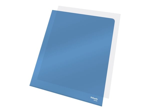 Esselte - L-formet mappe - for A4 (210 x 297 mm) - gjennomsiktig blå